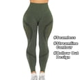 thumbnail image 4 of QRIC Womens Seamless Butt Lift Leggings High Waisted Yoga Pants Ribbed Workout Slimming Tights, 4 of 5