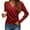 Red, variant on Women’s V Neck Long Sleeve Knit Sweater Top with Wrap Front Design Casual Pullover Lightweight Soft Fabric Stylish Fit Dark Green L