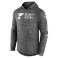 thumbnail image 2 of Men's Fanatics  Heather Charcoal St. Louis Blues Stacked Long Sleeve Hoodie T-Shirt, 2 of 3