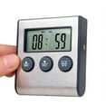 thumbnail image 3 of Digital Oven Thermometer Kitchen Food Cooking Meat BBQ Probe Thermometer With Timer Water Milk Temperature Cooking Tool with Stainless Steel Temperature Probe  Large LCD Display(1 Pc), 3 of 8