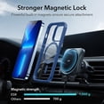 thumbnail image 3 of for iPhone 16 Pro Max Case, Compatible with MagSafe, Shockproof Military-Grade Protection, Magnetic Phone Case for iPhone 16 Pro Max, Classic Hybrid Case (HaloLock), Clear,Clear Blue, 3 of 5