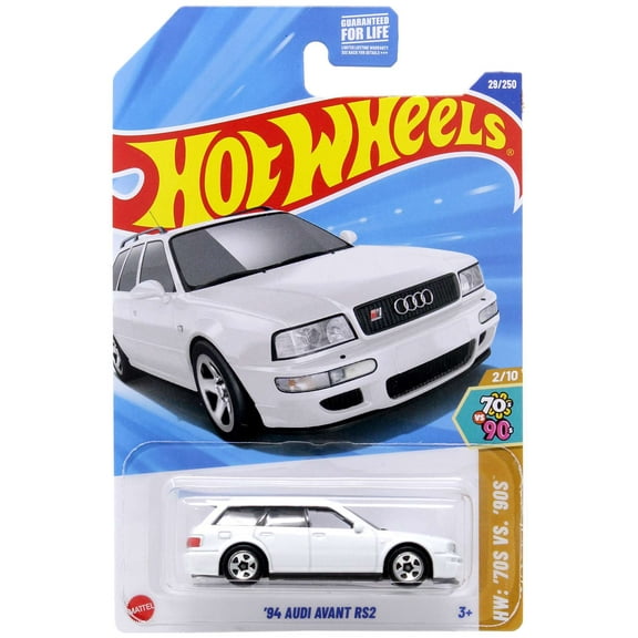 Hot Wheels HW: '70s vs. '90s '94 Audi Avant RS2 Diecast Car (White)