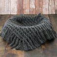 thumbnail image 1 of Manta para fotografía de bebé recién nacido, alfombrilla de punto de Mohair con relleno de cesta, alfombra cuadrada de 50cm, accesorios para fotos, cojín, decoración de borlas, 1 of 4