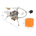 thumbnail image 4 of de Gas plegable para , con adaptador, equipo de cocina portátil a prueba , quemador de para cocinar, Picnic, senderismo, , Adaptador negro Sunnimix Quemador de estufa, 4 of 8
