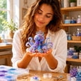 thumbnail image 5 of Mythical DIY Bead Kit, Beginner Friendly Beaded Craft Set with Photo Instructions, Sea Glass Style Decor Gift for Teens Adults, 5 of 5