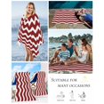 thumbnail image 5 of Red White Beach Towels Oversized Super Absorbent, Modern Abstract Waves Water Ripple Striped Lightweight Bath Towel Quick Dry Sets For Bathroom/Pool/Rv Camping/Beach Play/Gym Room/Picnic 23"x47", 5 of 8