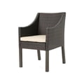 thumbnail image 3 of GDF Studio Antioch Outdoor Wicker Dining Chairs with Water Resistant Cushions, Set of 2, Multibrown and Beige, 3 of 6