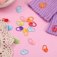 thumbnail image 4 of ZOURIH 100 Pcs Crochet Stitch Markers Plastic Knitting Stitch Markers Heart Locking Stitch Marker Colorful Crochet Stitch Markers for Knitting Crocheting DIY Craft Project,Random Color, 4 of 8