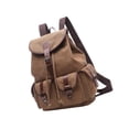 thumbnail image 4 of Milaget Canvas Backpack Adjustable Shoulder Strap for Teen Girls Drawstring Rucksack Coffee Color, 4 of 9