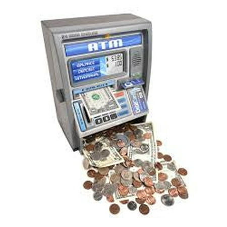 

Dr. Stem Atm machine Saving Piggy Bank Electronic Calculator Kindergarden Gift Tutoring Bills and Coins Machine