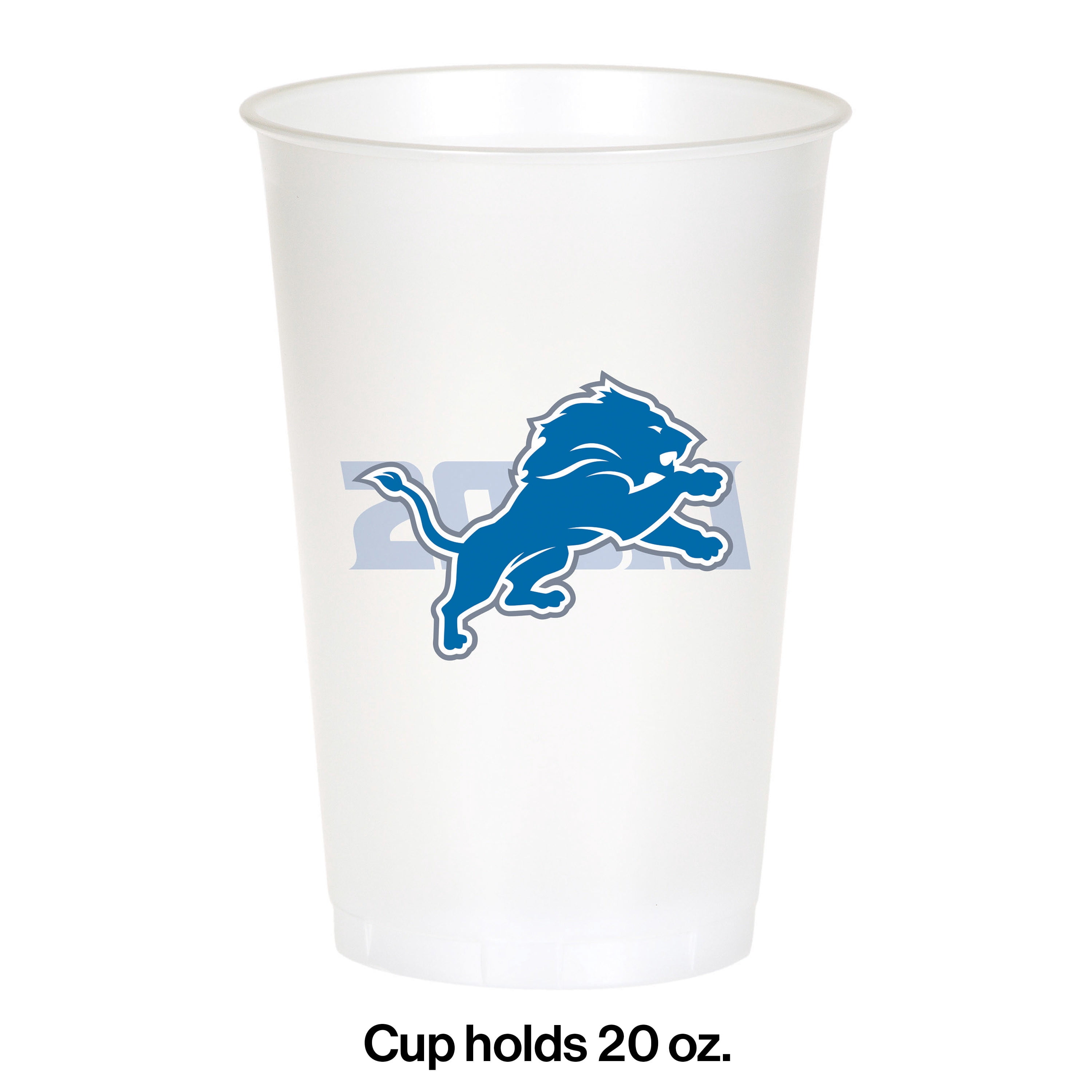 Detroit Lions Plastic Cups, 24 Count for 24 Guests