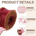 thumbnail image 3 of Uxcell Sheer Organza Ribbon, Gifts Wrap Ribbons with Golden Border for Wedding Party Wine Red, 3 of 5