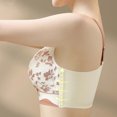thumbnail image 5 of Busydd Bras for Women Older Full Coverage Wireless Bras for Women Comfort Supportive Front Closure Bras Fashion Floral Seamless Everyday Bra No Underwire, 5 of 6
