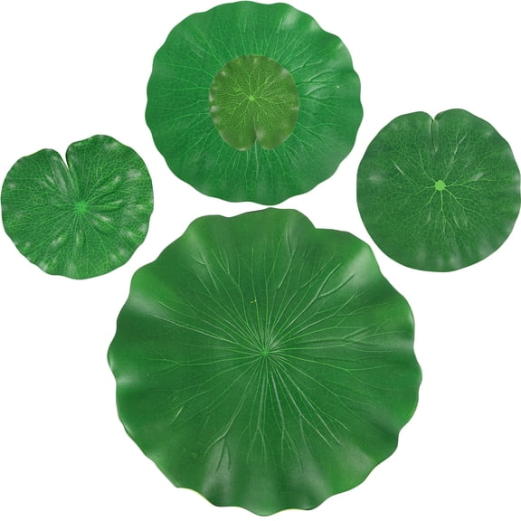 FRCOLOR  5 Pcs Solar Water Pump Pond Fountain Simulated Lotus Leaf Fish Tank