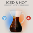 thumbnail image 4 of Willow Kitchen Eco Series 10-Cup Pour Over Drip Hot & Iced Coffee Maker Machine with Even Pour Blooming Technology & Auto Drip Stop, Green, 4 of 9