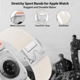 thumbnail image 2 of BANDOVA Starlight Rugged Nylon Apple Watch Ultra Band , 26mm Wide Parachute Clasp Sport Strap for Men 42/44/45/46/49mm, 2 of 7