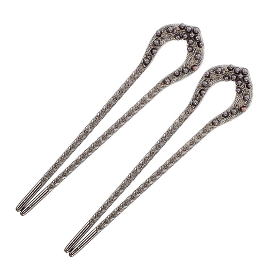 TABLZONE Hair Ornaments Women Hair Stick Black 2Pcs