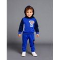 thumbnail image 5 of DC Comics Superman Toddler Boys’ Outfit Set - Two Piece Hoodie Sweatshirt with Holographic Patch & Cargo Jogger Pants (Blue, 7), 5 of 5