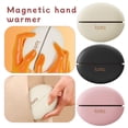 thumbnail image 3 of Magnetic Rechargeable Hand Warmer, 2-in-1 Detachable, Heats to 65°C, Also Power Bank, Black/White/Pink, 3 of 9