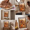 thumbnail image 5 of Thanksgiving Turkey Pearl Art Kit, DIY Fall Wall Decor with Pumpkins Sunflowers Maple Leaves, Sparkling Canvas Craft for Adults Beginners, Seasonal Home Decoration Gift, 5 of 5