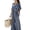 01 Blue, variant on Women Boho 2 Piece Outfits Vintage Color Block Batwing Sleeve Crop Top Matching Summer Palazzo Pants Travel Sets