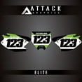 thumbnail image 3 of Attack Graphics Elite Number Plate Backgrounds for Kawasaki KX250 2006, 3 of 3