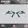 thumbnail image 4 of Kalair GFX Graphics Kit for GASGAS EC250 and EC300 (2021+) Swirl Series, 4 of 5