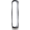 thumbnail image 2 of Womens Platinum, 6mm Slim Profile Comfort-Fit Wedding Band with Milgrain (sz 6), 2 of 3