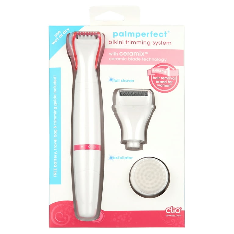 PALMPERFECT Bikini Trimming System, Female Hair Trimmers & Clippers, White,  Water Resistant