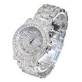 thumbnail image 4 of Techno Pave Totally Iced Out Pave Silver Tone Hip Hop Men's Bling Bling Watch, 4 of 9