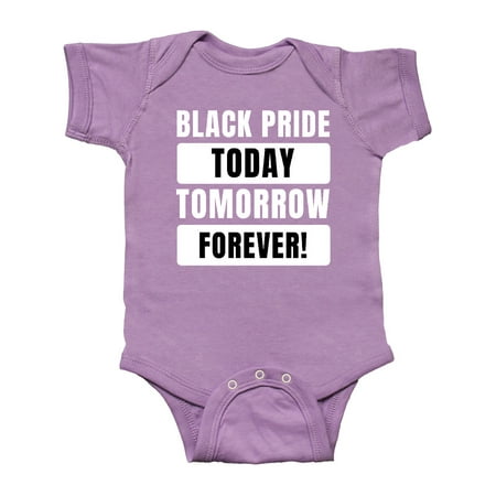 

Inktastic Black History Month Black Pride Today Tomorrow Forever Gift Baby Boy or Baby Girl Bodysuit