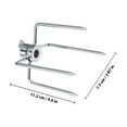 thumbnail image 2 of LIFKOME 1 Paire de Fourchettes à Viande en Acier Inoxydable pour Rôtissoire et Barbecue, 2 of 8