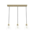 thumbnail image 2 of Hunter - Van Nuys 3-light Alturas Gold, Large Cluster Light, Dimmable, Transitional Style, Linear Shaped, for Bedrooms, Dining, Living Rooms - 19307, 2 of 9