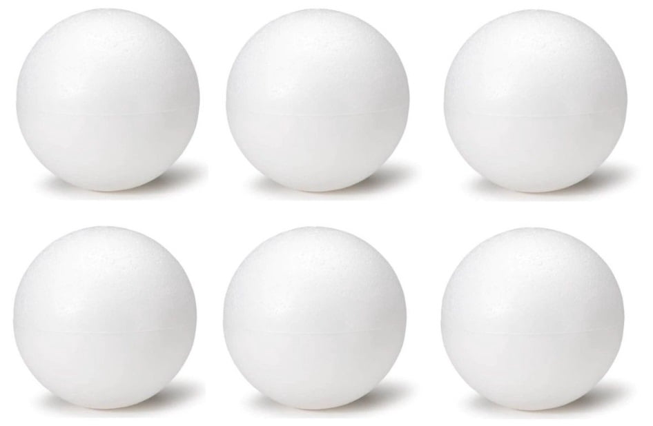 5 Inch Foam Ball Polystyrene Balls For Art Crafts Projects Walmart Com Walmart Com