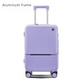 thumbnail image 1 of Maleta de viaje con cremallera y apertura frontal, equipaje en rueda Universal silenciosa, bolsa de embarque de cabina multifunción a la moda, 1 of 4