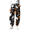 thumbnail image 2 of Jovrlynd Barrel Sweatpants Women Halloween Drawstring High Waisted Pockets Athletic Baggy Joggers Stretch Comfy Lounge Pants, 2 of 9