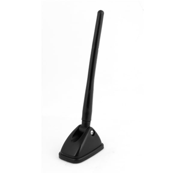 Unique Bargains Adhesive Back Black Plastic Decorative FM AM Roof Dummy Antenna for Car