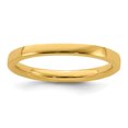 thumbnail image 1 of 925 Sterling Silver Gold Stackable Ring Smooth, 1 of 8