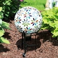 thumbnail image 6 of Sunnydaze Traditional 9.25" Black Steel Outdoor Gazing Globe Stand, 6 of 7