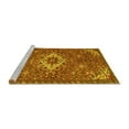 thumbnail image 2 of Ahgly Company Machine Washable Indoor Round Persian Yellow Traditional Area Rugs, 8' Round, 2 of 4