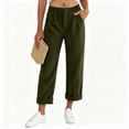 thumbnail image 5 of Sevevn Women's Fall Corduroy Pleated Draped Straight-Leg Roll-Cuff Pants Versatile Comfortable Casual Outdoor Pants with Pockets, 5 of 9
