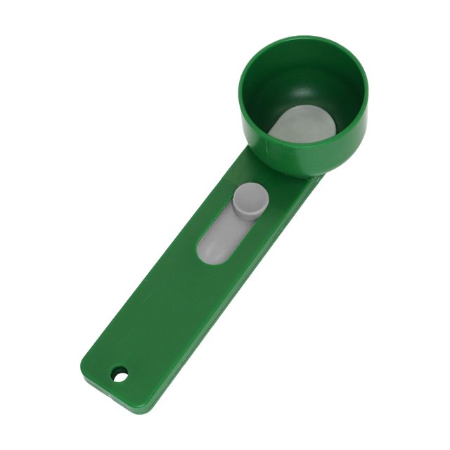 No Una Cuchara Medición Con Embudo Deslizable Deslizante (manija Delgada) Verde