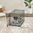 thumbnail image 5 of MidWest Homes for Pets QuiteTime Deluxe Wave Bolster Bed for Intermediate Dogs; Easily Machine Wash and Dry; Gray; 36"; 40236-WVGY, 5 of 7