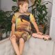 thumbnail image 4 of Balery Sunset Dancing Dolphin A Conjunto de Pijama Infantil de Manga Corta con Estampado – Ropa de Dormir de Algodón Suave-Large, 4 of 6