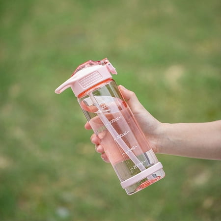 

500/700ML Portable Large-capacity Water Bottle Sports Straw Cups Student Plastic Water Cups Drop-resistant Leak-proof