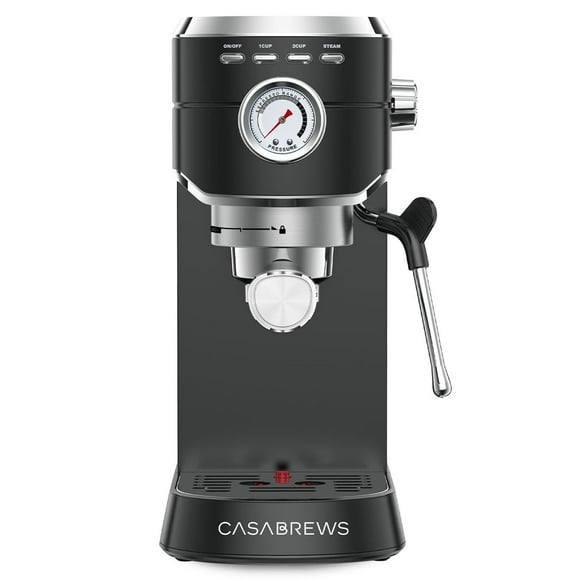 Casabrews 20 Bar Espresso Machine Cappuccino Coffee Maker Stainless Steel Black