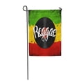thumbnail image 1 of LADDKE Green Reggae Lettering Vinyl Disc and Label on Rastafarian Garden Flag Decorative Flag House Banner 28x40 inch, 1 of 1
