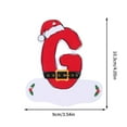 thumbnail image 2 of CxhicLuv 26 Letter Christmas Tree Ornaments, Personalized Alphabet Hanging Pendants, Wooden Christmas Decorations, Custom Holiday Ornaments for Home, Christmas Gifts for Family & Friends, 2 of 3