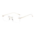 thumbnail image 1 of Gafas sin marco versátiles para adultos, modernas y ultraligeras. Oro, 1 of 9