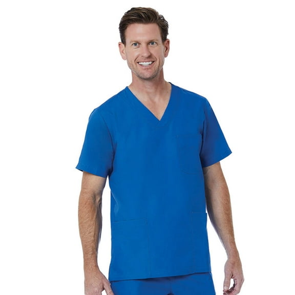 Men’s 3-Pocket V-Neck Top XS-5XL By Maevn / Royal Blue